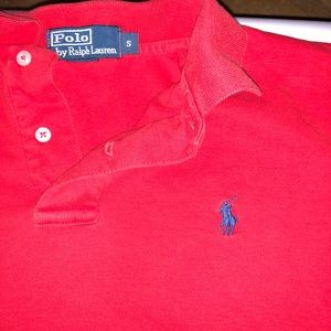 Red Ralph Lauren Short Sleeve Polo